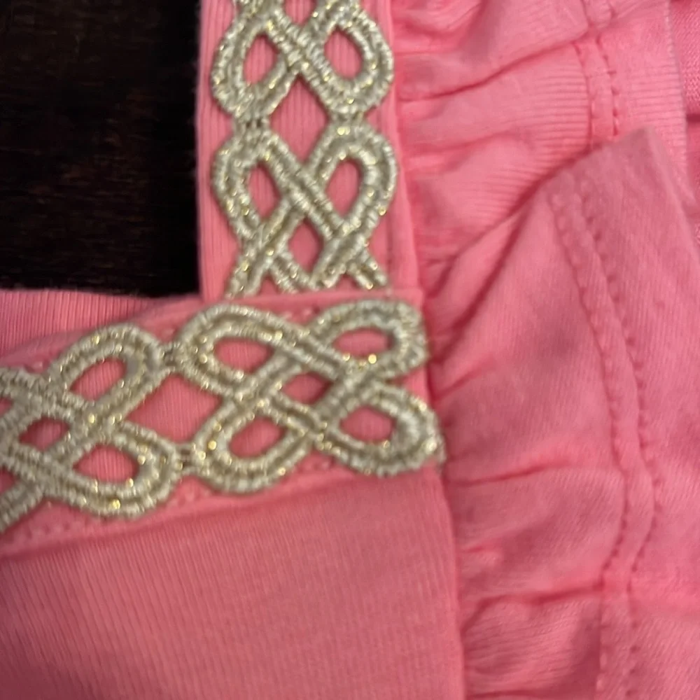 NWT Janie and Jack Pink Ruffled shirt with appliqué details!
